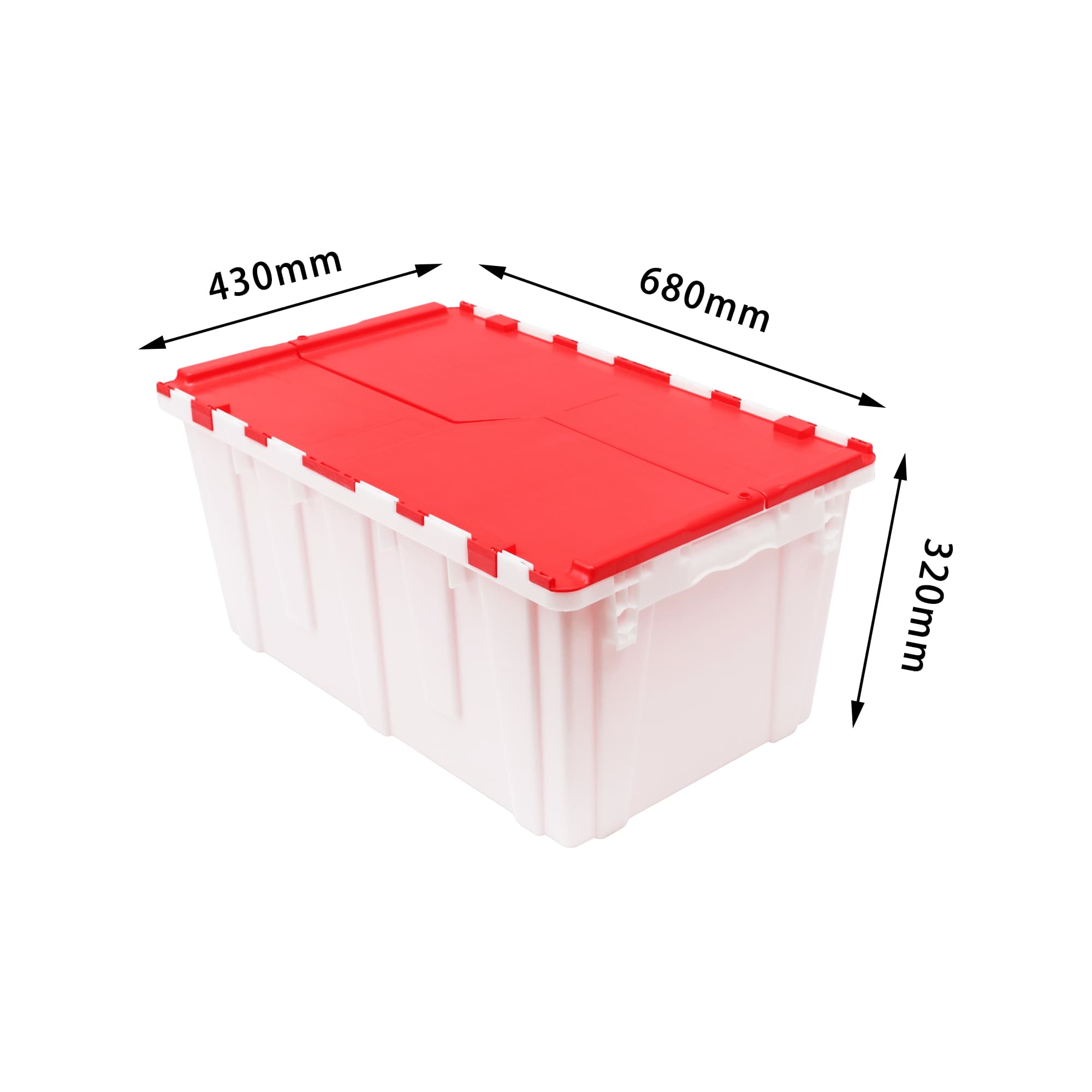 plastic moving bins 680X430X320