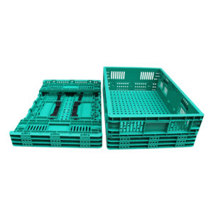 Plastic Folding Basket Bins With Lids