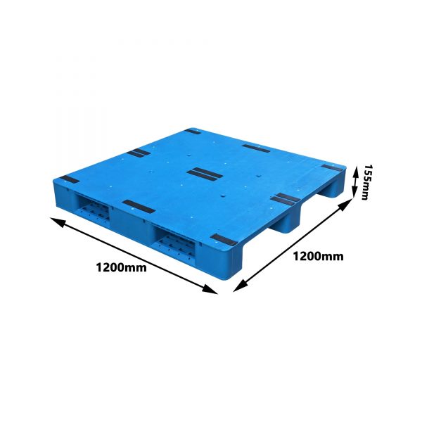 1200 x 1200 x 155mm Heavy Duty plastic stacking pallets - PalletBoxSale