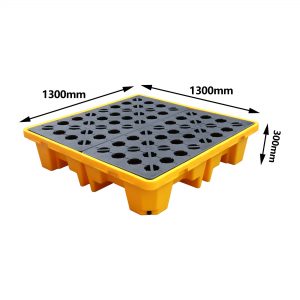 Spill Containment Pallet with Drain Plug